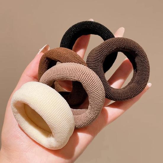 5 Pezzi Elastici per Capelli da Donna Elasticità Regolabile Fasce per Capelli Ispessite Senza Cuoio Capelluto