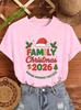 Familien-Weihnachts-Crew 2026 Druck T-Shirt Gemeinsam Erinnerungen schaffen Lustiges passendes Feiertags-T-Shirt Familientreffen Weihnachten Geschenk Oberteile