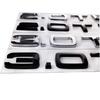 Chrome Black ABS Letters 2.0 TDI 3.0 TDI Rear Boot Trunk Logo Badge Emblem Sticker Decal For A3 A4 A5 A6 Q3 Q5 Q7 S7