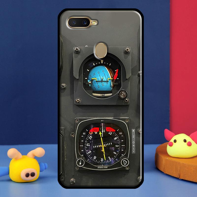 Aviation Aeroplane Pilot Cockpit Case For Oppo A91 A5 A9 A16 A76 A96 A58 A78 A98 A52 A72 A74 A94 A54 S A57 A77 A15 A17 Cover
