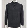 Men's Solid Color Half Turtleneck Slim Fit Long Sleeve Knit Sweater.
