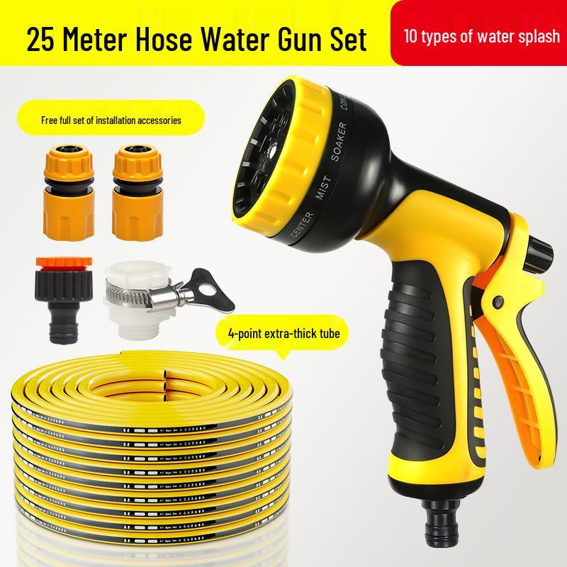 Garden Watering & Sprinkler Set: Multi-function Water Gun, Hose, and Nozzle for Vegetables, Flowers, and Household Use.