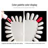 Heart-Shaped Nail Art Display: 21-Color Sample Board for Polish and Gel