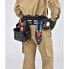 Tajima Safe System Detachable Tool Holder, 3-Hole, High-Density Nylon, SFKSN-P3, Attaches to Belt, Prevents Tools from Falling, Reduces Back Strain