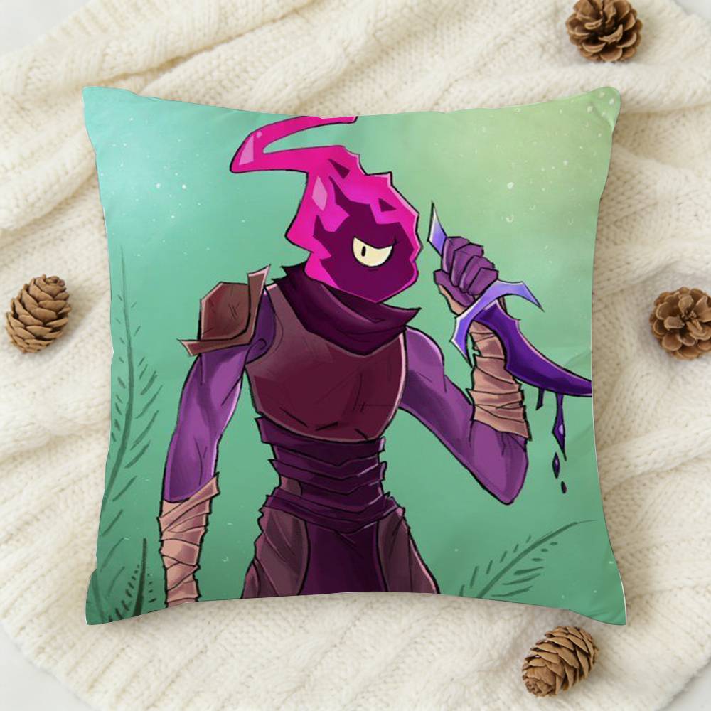DDead Cells Game Doublesided Printed Square Decorative Cushion Cover for Sofa Living Room Home Decor