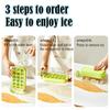 2-in-1 Ice Cube Tray Water Bottle Press Ice Cube Maker Portable Ice Maker Ice Kettle with Lid Ice Making Straw Ice Mould