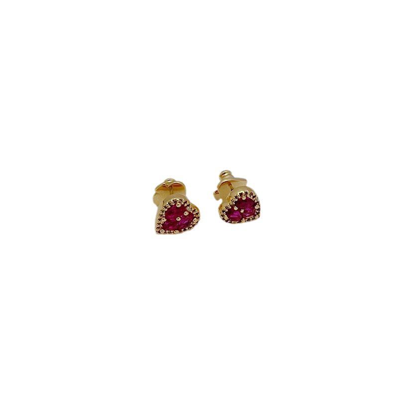 2024 Summer Trendy Elegant Heart Zircon Stud Earrings for Women