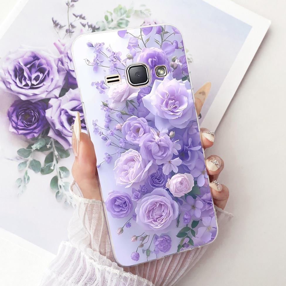 Clear For Samsung J1 2016 Case Cover Cute Cat Fashion Butterfly Funny Painted Casing For Samsung Galaxy J1 2016 SM-J120F