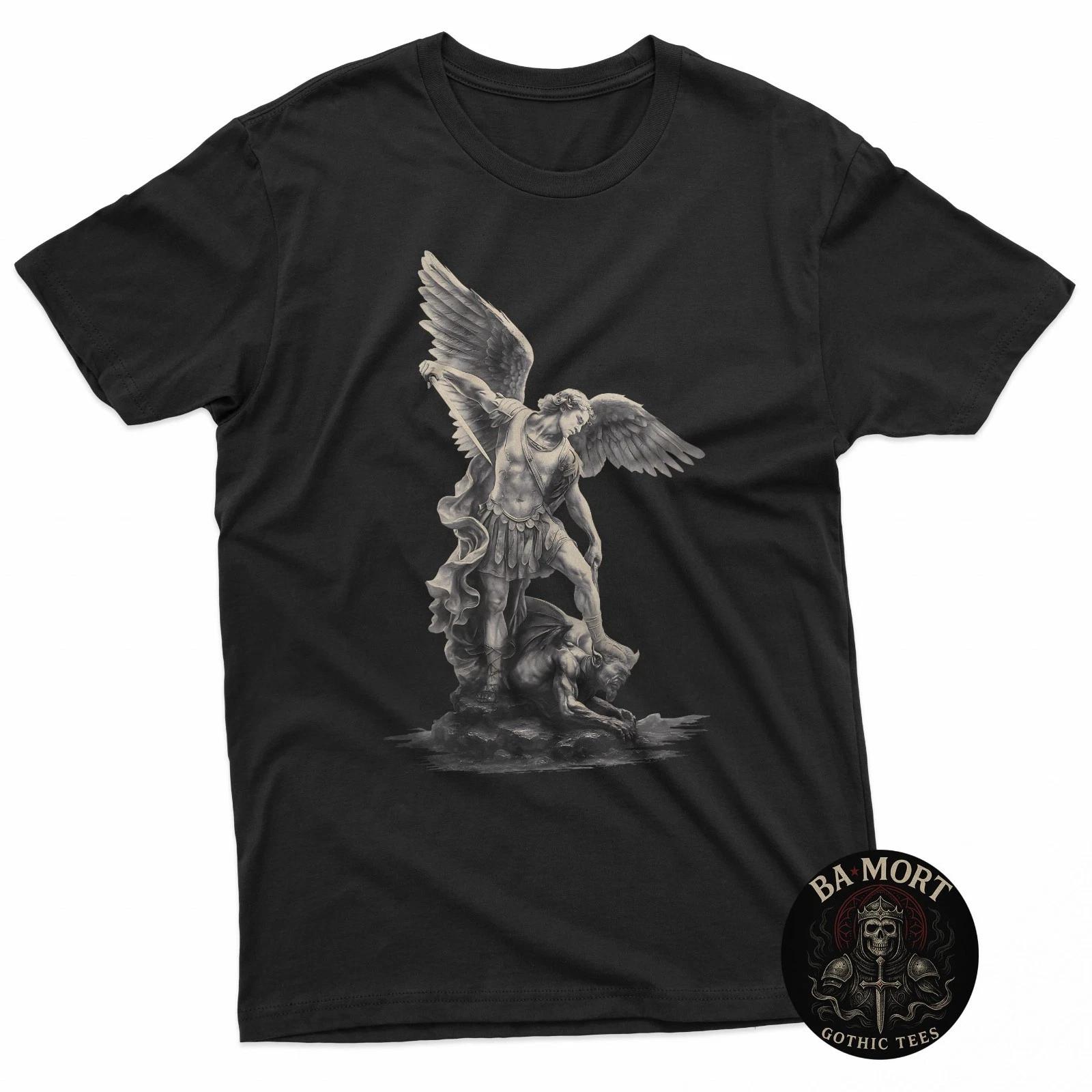 Archangel Michael Christian Streetwear Religious T-Shirt S