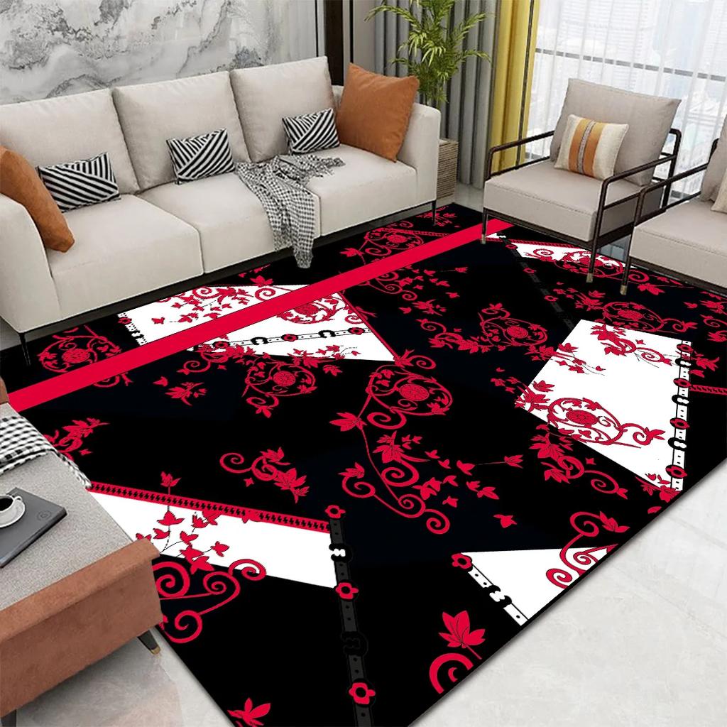 European Luxury Gold Carpets for Living Room Fashion Abstract Lounge Decor Sofa Table Mat Large Area Washable Rugs for Bedroom