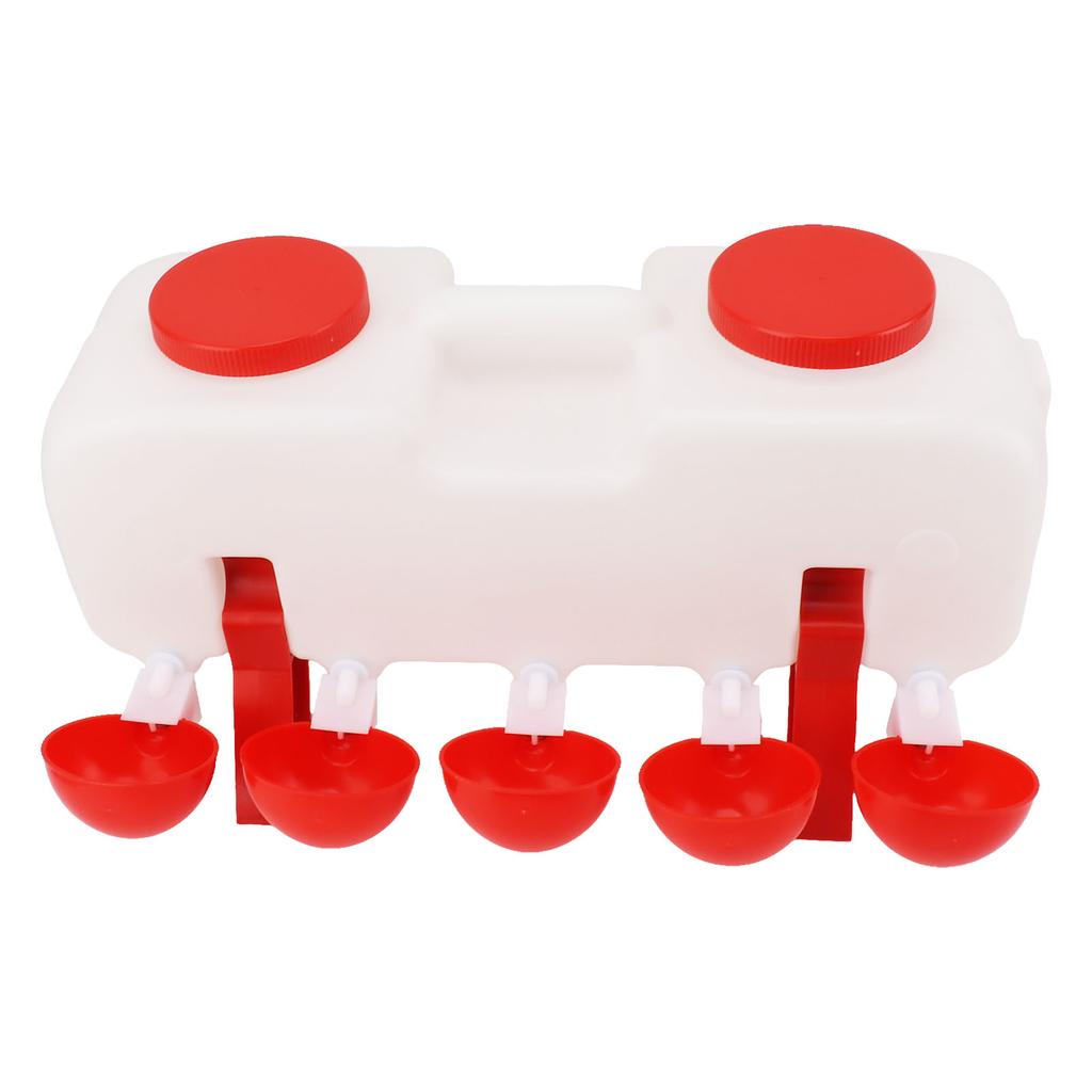 10L Chicken Waterer Semi Automatic Poultry Water Feeder Chicken Coop Accessories for Ducks Goose