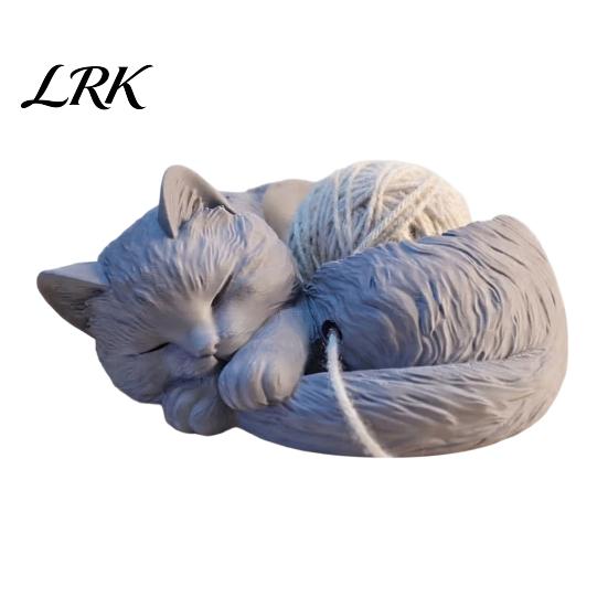 Cat Yarn Bowl for Crocheting And Knitting, Cute Holder Crochet Organizer, Stylish Minimalist Lovers Knitters