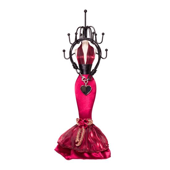 

Мини Манекен Подставка для Украшений Женский Манекен Органайзер для Украшений с 8 Крючками 2-Ярусная Подставка для Отображения Держатель для Ожерелий Браслетов Серег Колец