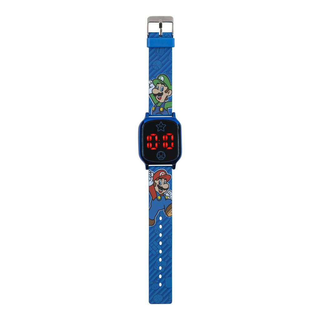 ACCUTIME Super Mario Digital Quartz Watch GSM4097AZ blue