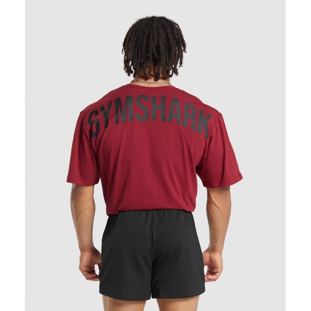 

Gymshark Power T shirT Reps Red Black A4a9q Rbx4 3XL