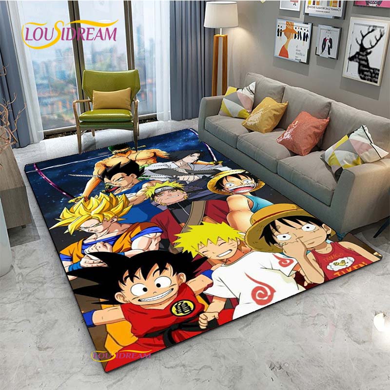 Naruto Cartoon Anime Carpet for Living Room Bedroom Cute Rugs Kitchen Table Door Kids Un-slip Floor Mats Alfombra Birthday gift