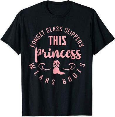 Princess Cowboy Boots Western Cowgirl Vintage Tee Unisex T-shirts