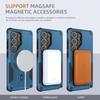 Anti-Knock Magnetic Stand Case for Samsung Galaxy S25 Ultra S24 Plus A56 A55 A54 5G A15 A16 A14 A35 A36 Wireless Charging Cases