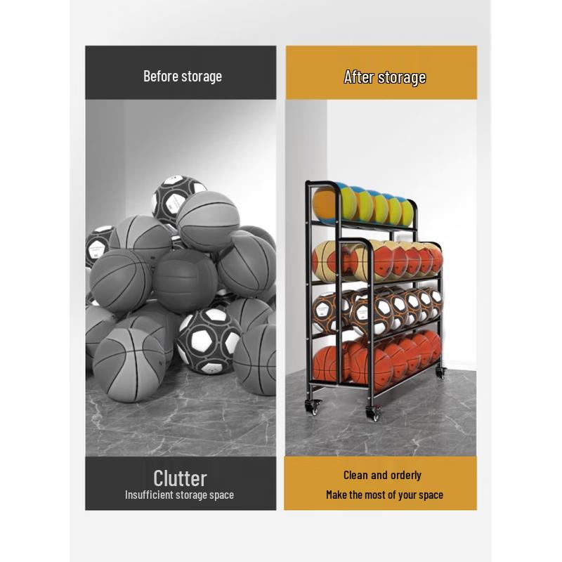 Jun Ding Ying Mobile Sports Ball Storage Rack