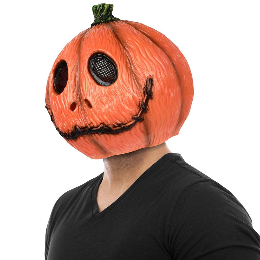 1× Pumpkin Latex Head Mask For Halloween Masquerade Cosplay Costume Party