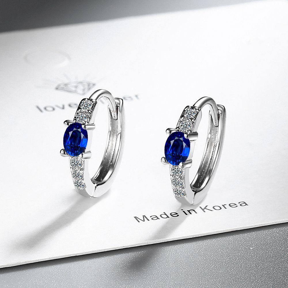 925 Silver Earrings Superior Luxury Multiple Zircon for Women Fashion Jewelry Gifts Wedding Engagement Party Cute