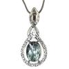 Seraphinite Gemstone Mother's Day Handmade Silver Jewelry Pendant 2.25"