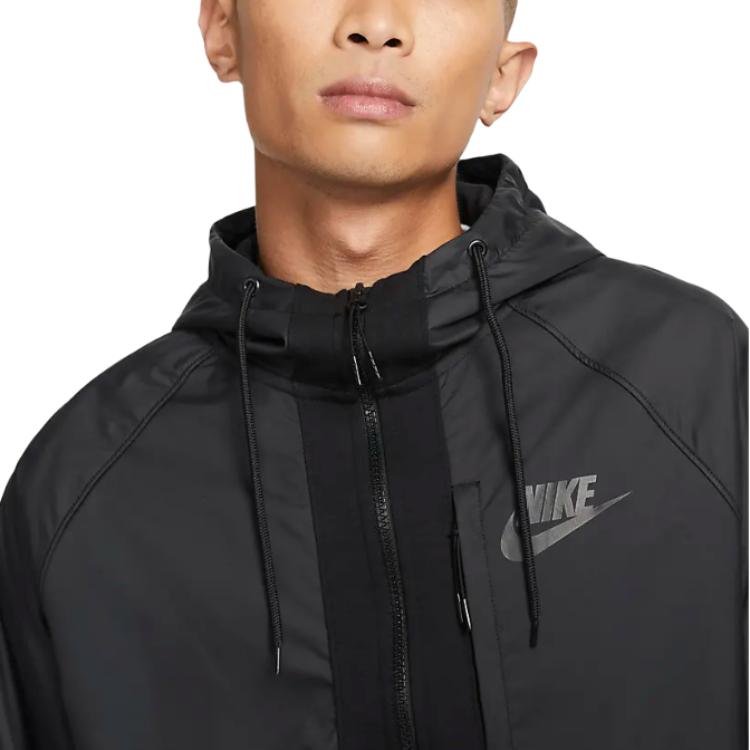 Nike Jacken Herren Schwarz Kapuze Moderat Sonstige DD4897-010