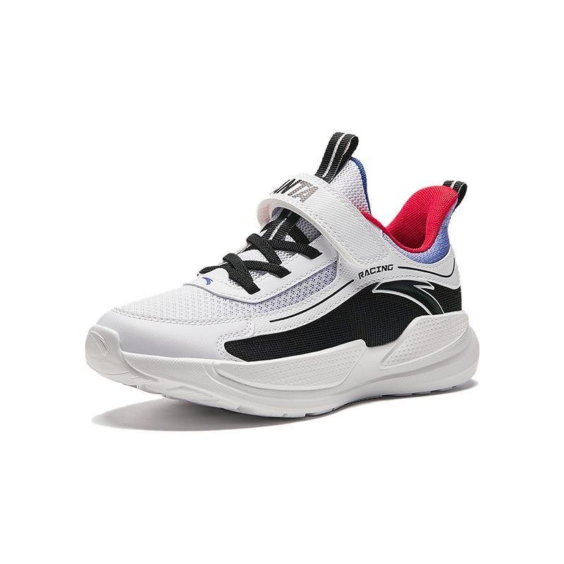 Anta Antiskid Shock Absorbing Wear Resistant Low Top Kids Running Shoes Kids Sneakers White Black A312415510-4