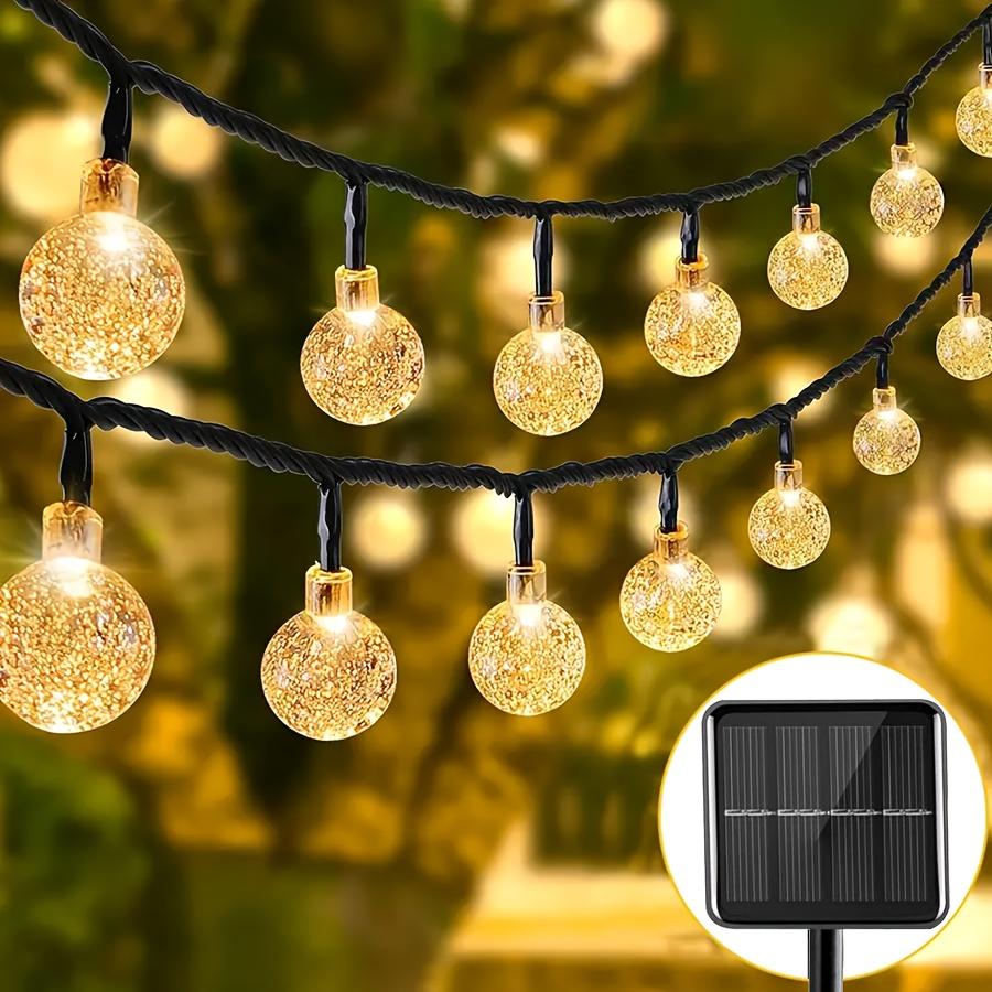 Outdoor Solar Crystal Ball Lights Waterproof Solar Decorative Ball for Garden Patio Decor Creates a Romantic And Warm Atmosphere