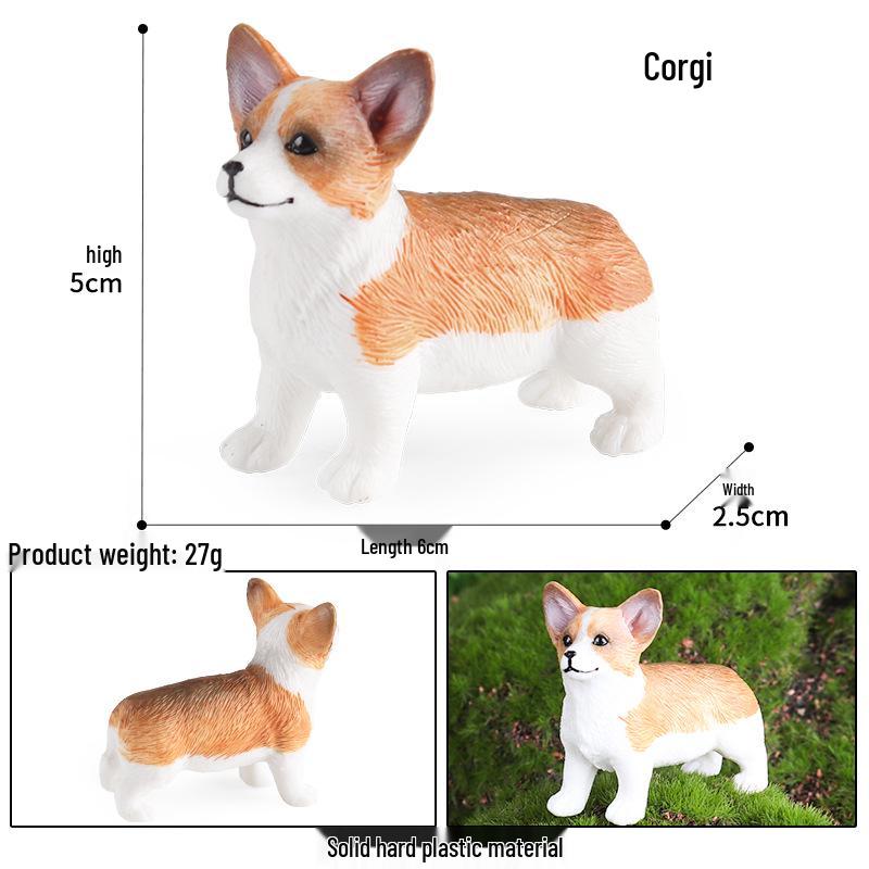 Solid Cute Animal Models: Squirrel, Shiba Inu, Teddy, Hamster, Panda, Flying Squirrel Car/Desktop Ornaments