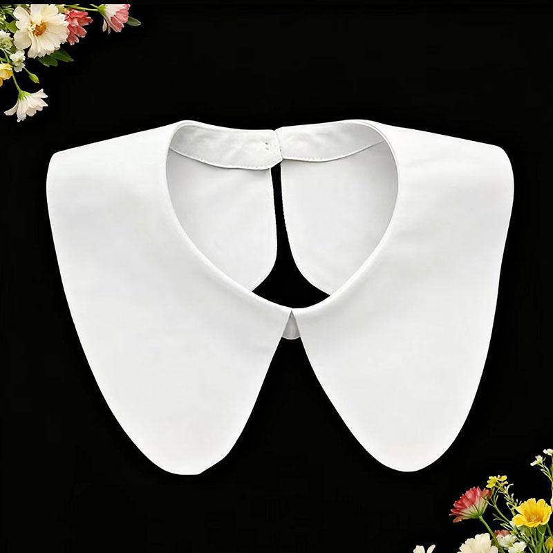 Męskie Gładkie Garnitury Formalne Fałszywy Kołnierzyk dla Kobiet Klapa Krawat Kołnierzyki Fałszywe Zdejmowany Odpinany Kołnierzyk Krawaty Kołnierzyki Faux