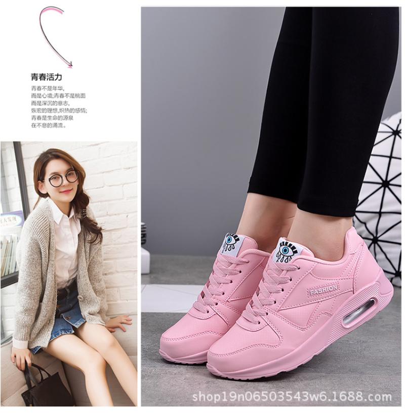 Fashion Autumn Winter Women's Shoes Air Cushion Shoes Women's Sports Running Students Single Shoes Travel Shoes Flat Shoes Fashionable