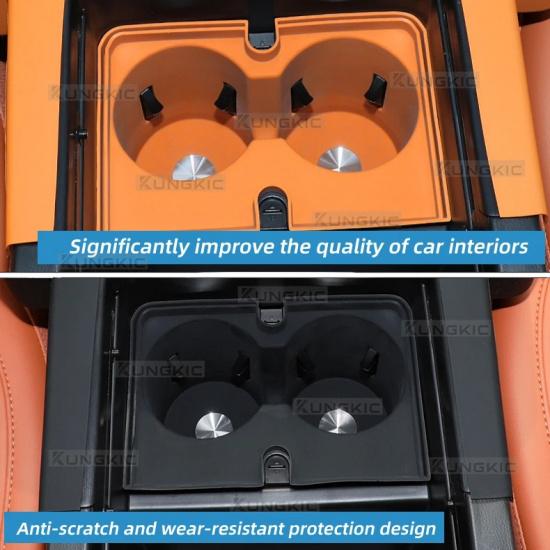 For Haval H9 2024 2025 Car Water Cup Holder Silicone Pad Car Water Cup Holder Liquid Silicone Protective Pad Interior Accessory