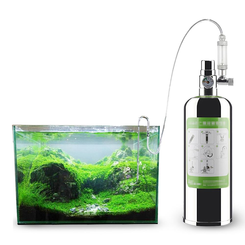 Aquarium CO2 Generator System Kits CO2 Stainless Steel Cylinder Generator System Carbon Dioxide