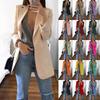 Stylish Women's Blazer Slim Fit Work Ol Jacket Long Sleeve Plus Size Coat For Office Wear