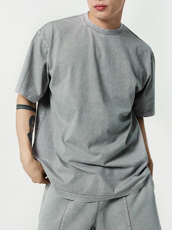 Chaebteoegseu Pigment Muscle Fit Soft Short Sleeve (Grey)