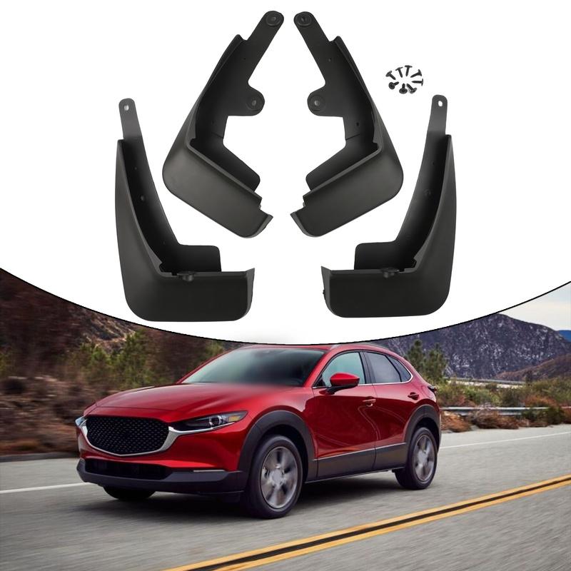 Auto Mudguards Mudflaps For Mazda Quick Tallation Process Wear-resistant Design Easy To Use Fits Front And Rear Wheels