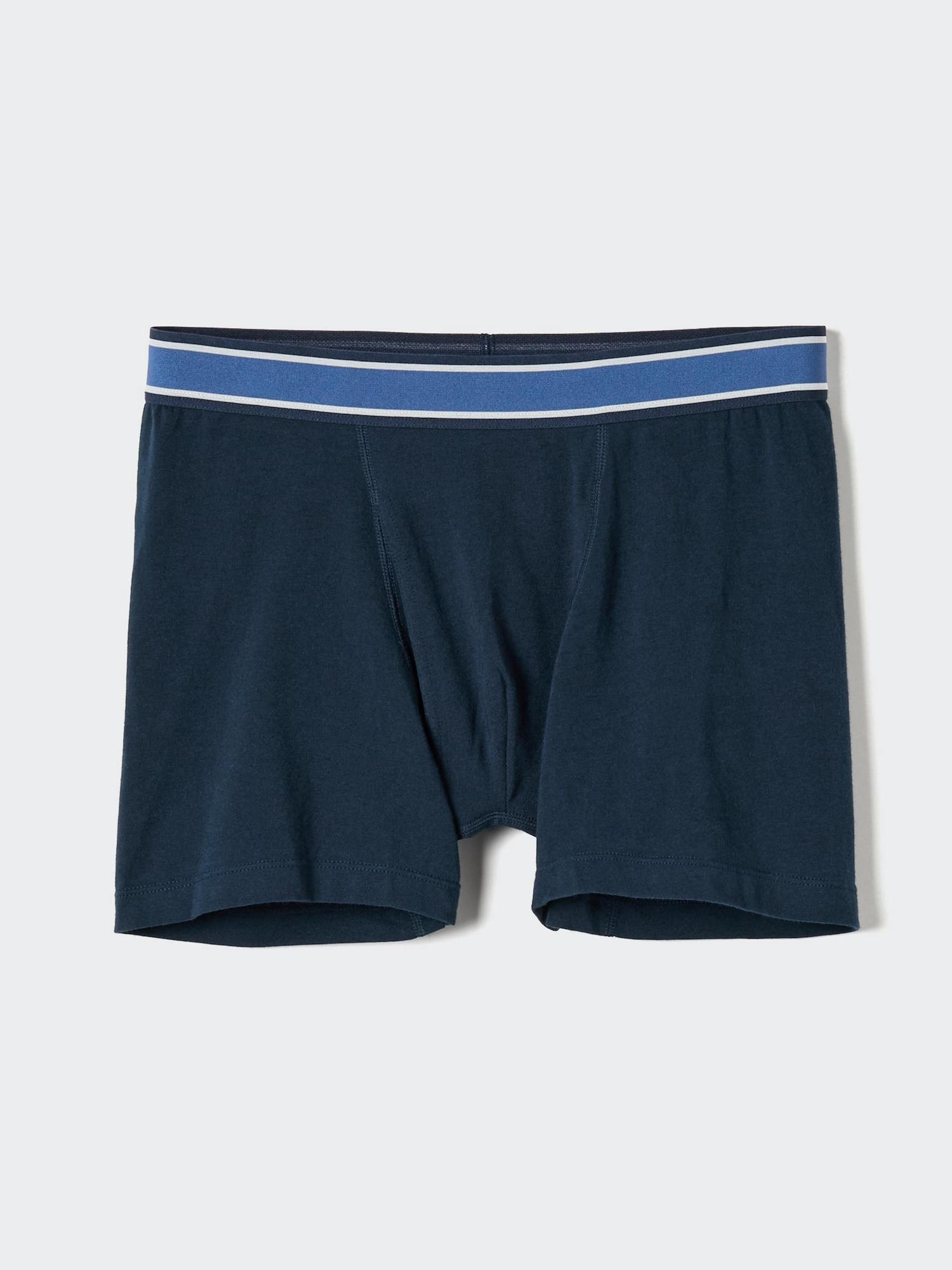 

Хлопковые трусы-слипы Uniqlo с полоской на поясе 67 BLUE/MEN L