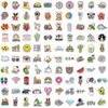 100 Ästhetische Sticker, Laptop-Sticker für Skateboards, Gitarren