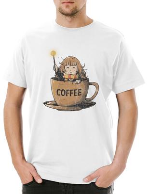 T-Shirt da Uomo Tazza di Caffè Hermione Harry Formula Caffeina Potter Caffè