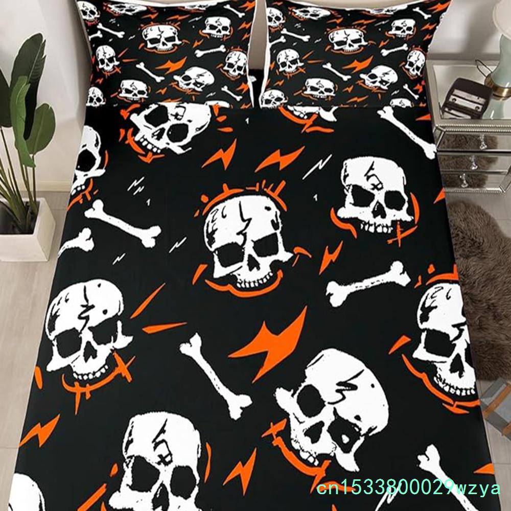 Cute Ghost Bedding Set For Boys, Girls, Teenagers, Bats, Pumpkin Lanterns, Halloween