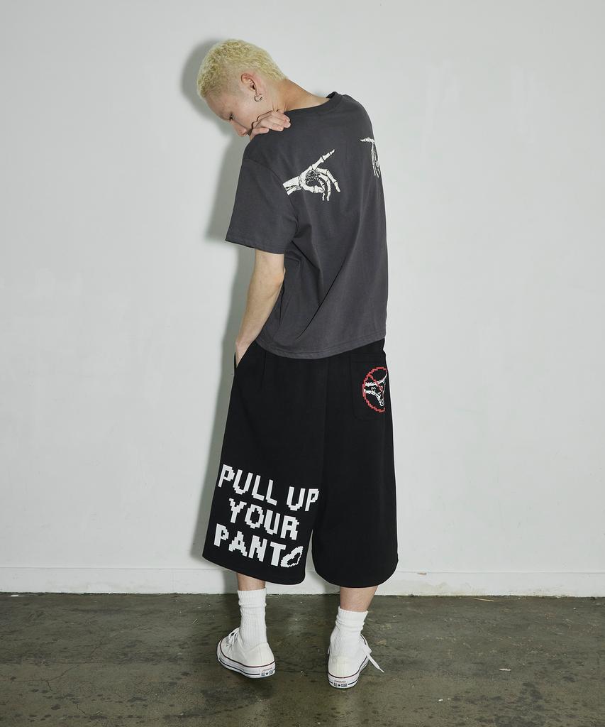 SCALLYWAG Pull Up Bermuda Sweat Shorts [Black]