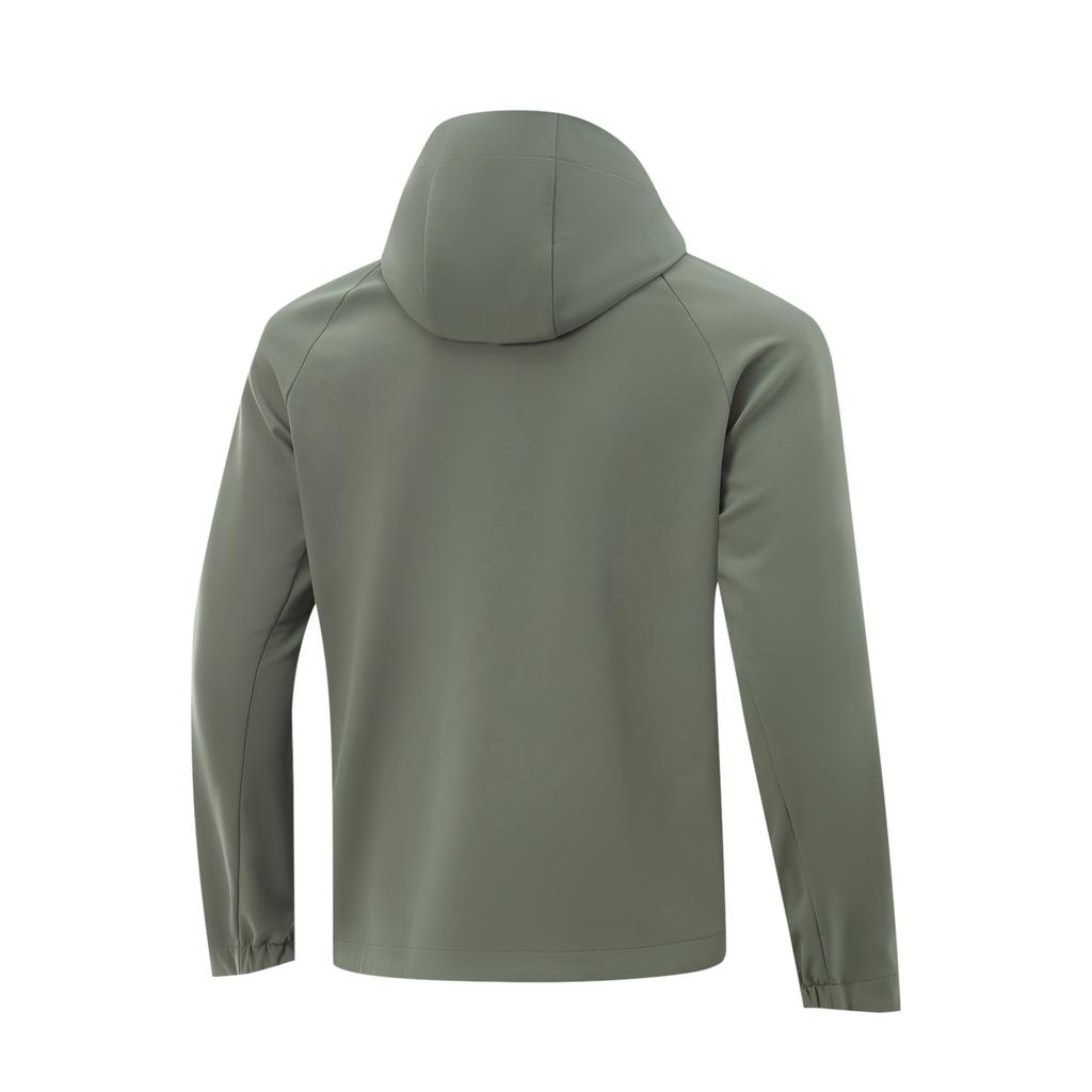 Li Ning Variety Training Collection Trench Coat Men's Snail Smoky Green AFDU949-5