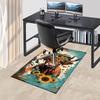 1PC Cow Sunflowers Extra Large Non Slip Floor carpet, Office, family, Studio   Large Area Rug Indoor Rugs, Bold Statement Piece