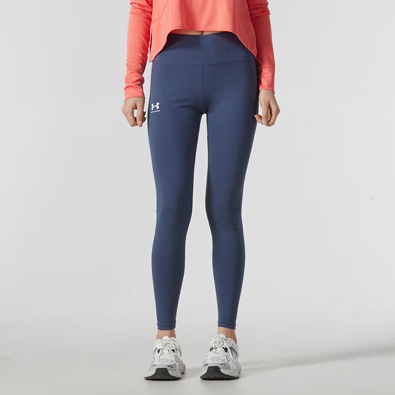 Under Armour Comfortable Breathable Stretch Running Training Pants Women Pants Blue 1386482-044