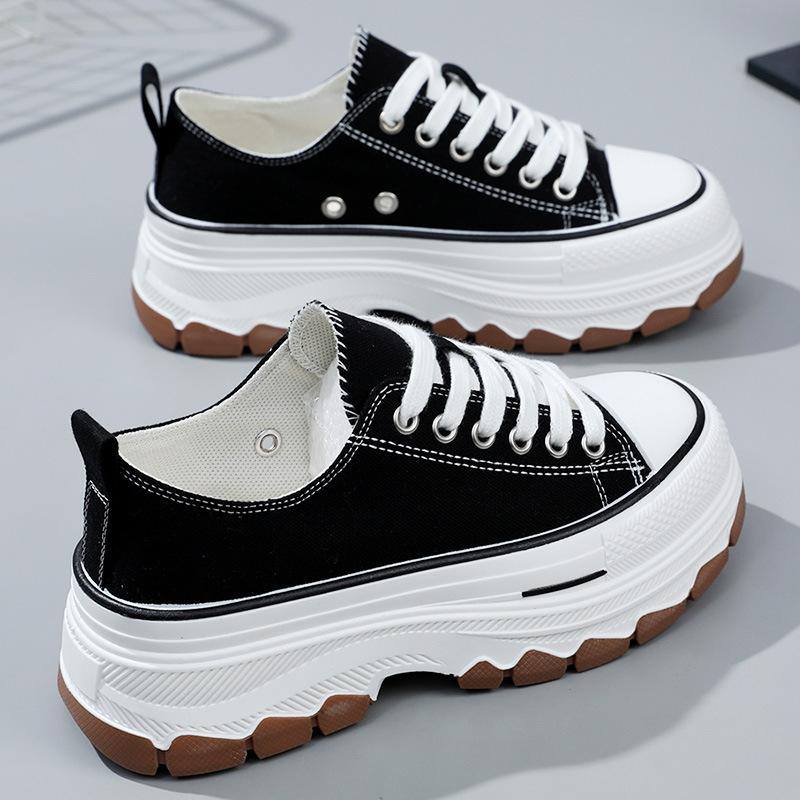 BR classic canvas shoes spring and summer tide new board shoes platform heightening students popular