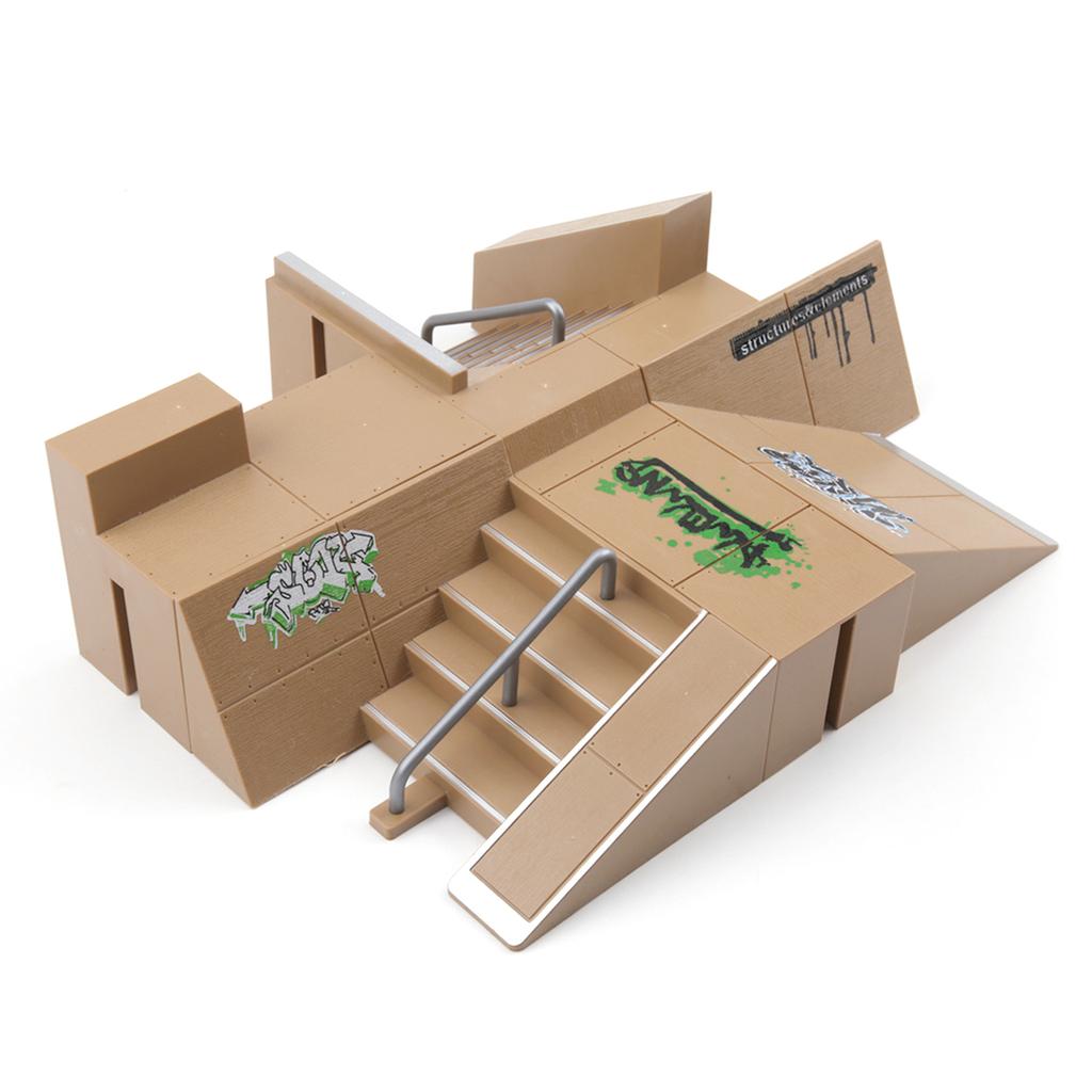 Fingerboard Skate Kit Mini Finger Skateboards Ramp for Fingerboard Lovers Skill Development