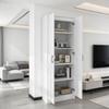 Storage Furniture Cabinet with 2 Doors, 5 Adjustable Shelves, Modern Contemporary Style (only with Cabinet)