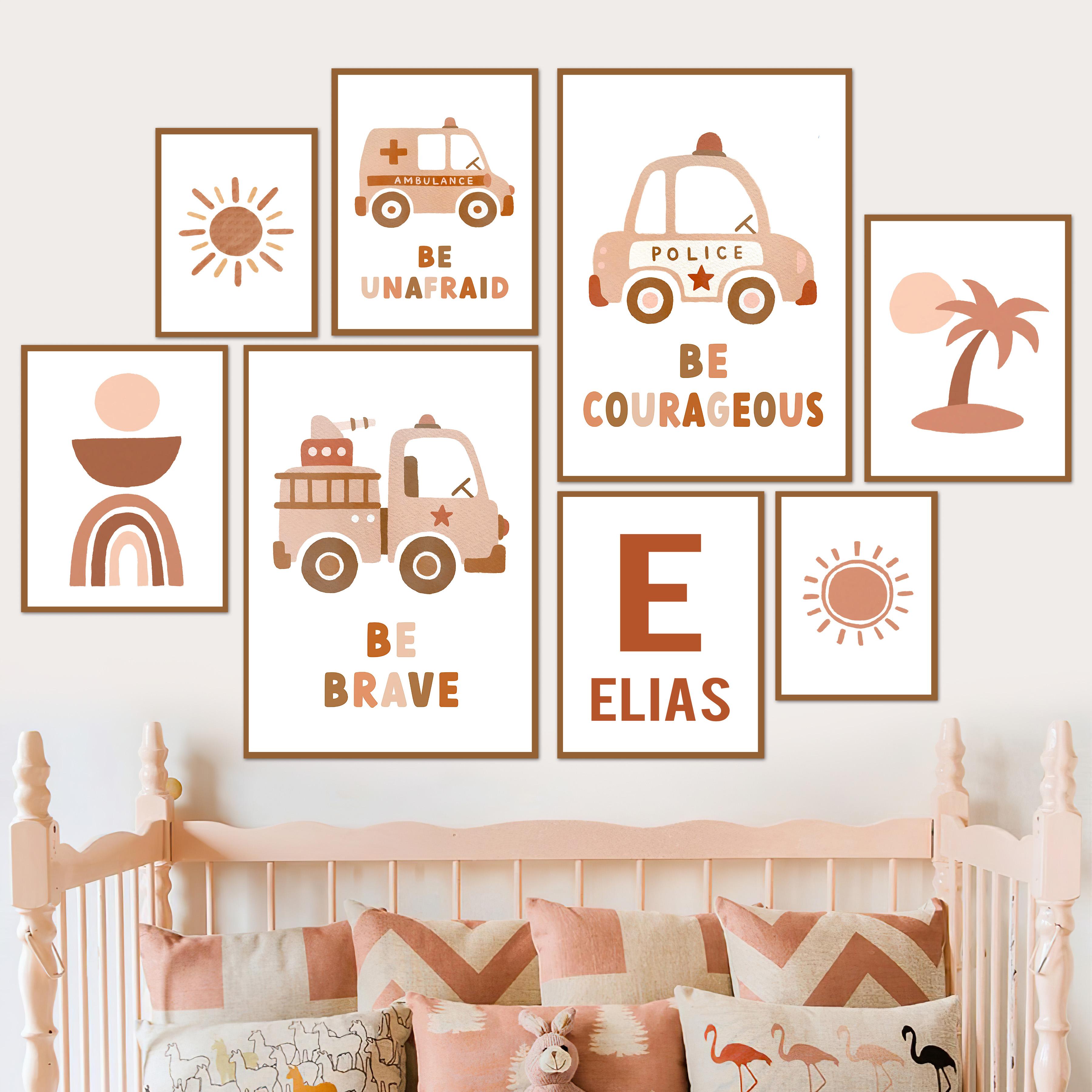 

Персонализированное детское имя, настенная живопись, холст, картина, автомобиль, солнце, радуга, пальмы, бохо, детская, скандинавский постер, Декор, фотографии, детская комната