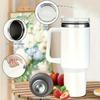 40oz Stainless Steel Water Bottle With Handle Vacuum Insulated Thermos 1200ml Travel Cup With Straw Coffee Mug Car Travel Cup